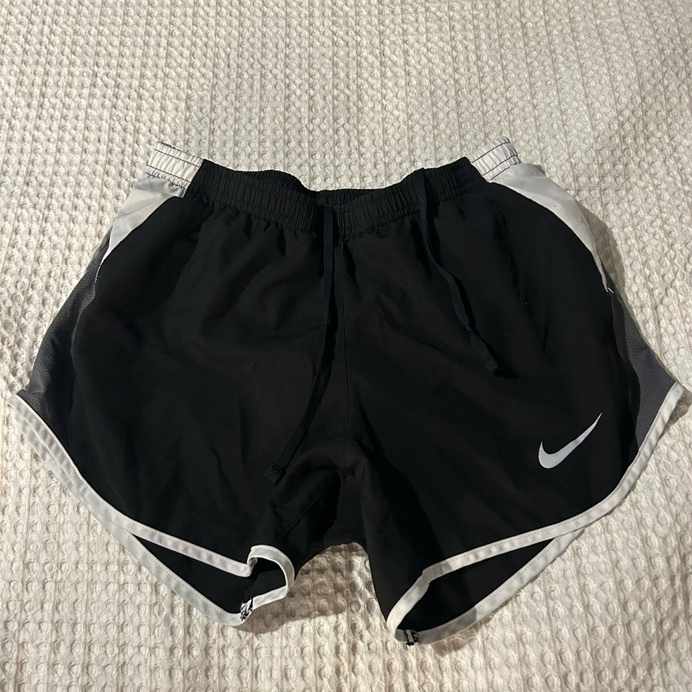 Nike Women's Black and Gray Athletic Shorts